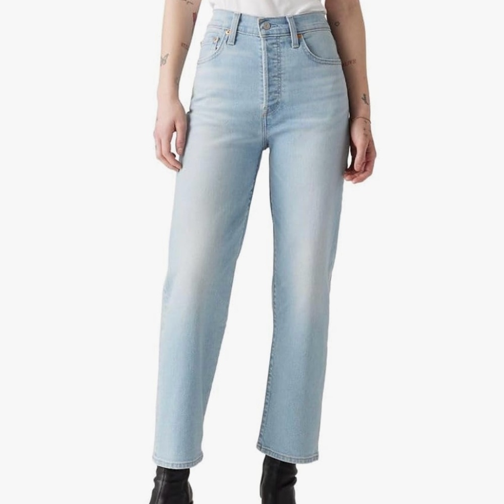 Levi’s ribcage straight ankle jeans